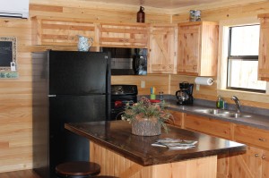 Rivers Edge Cabin Kitchen